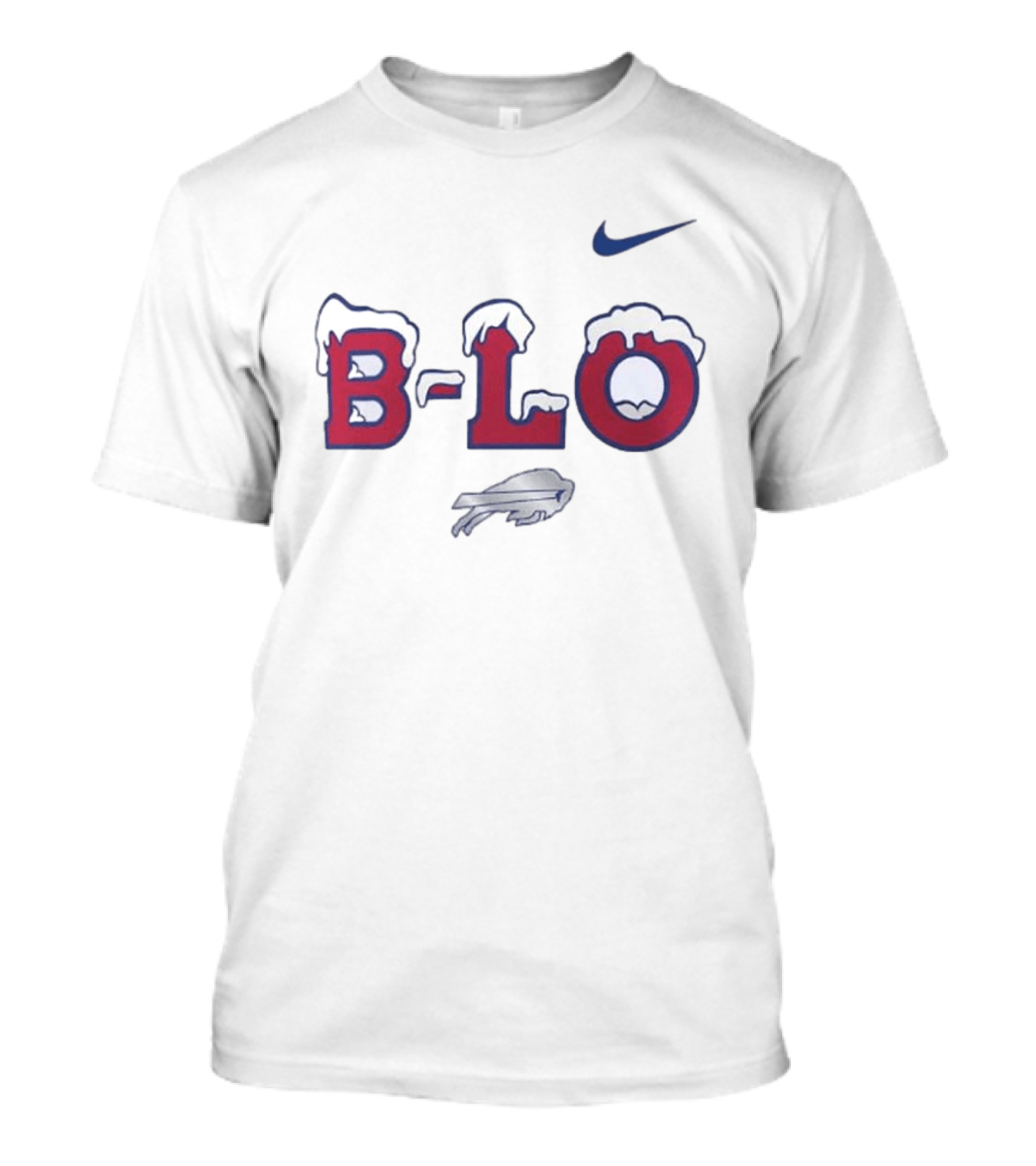 Nike Buffalo Bills B Lo Rivalry Series Snow Edition T-Shirt
