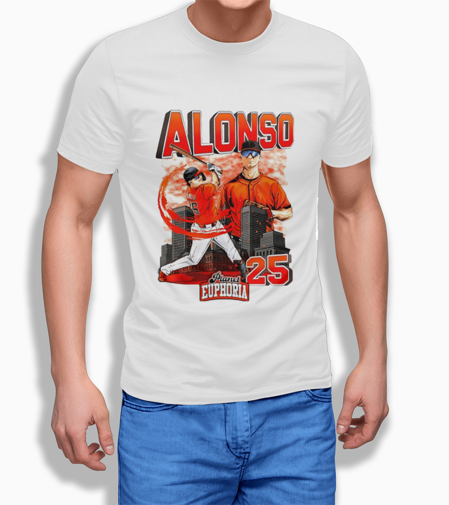 ALONSO New York Mets Planet Euphoria 25 T-Shirt