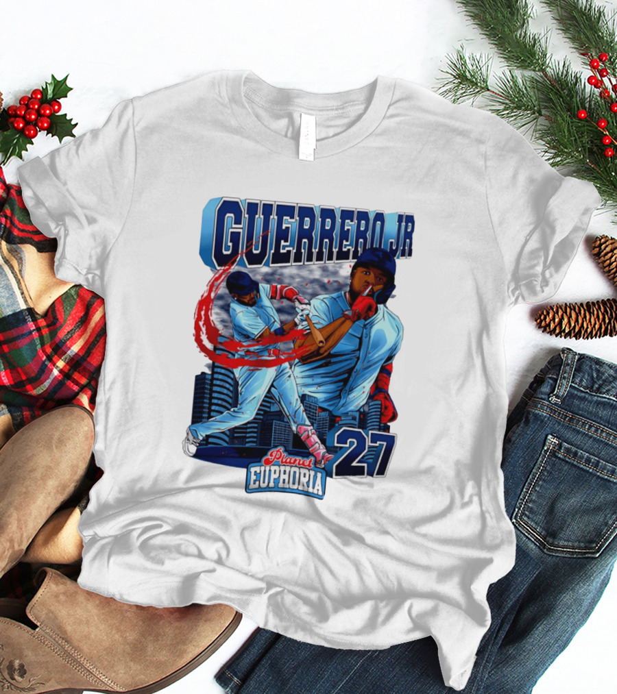 Guerrero Jr Planet Euphoria 27 Blue Jays Baseball Toronto T-Shirt