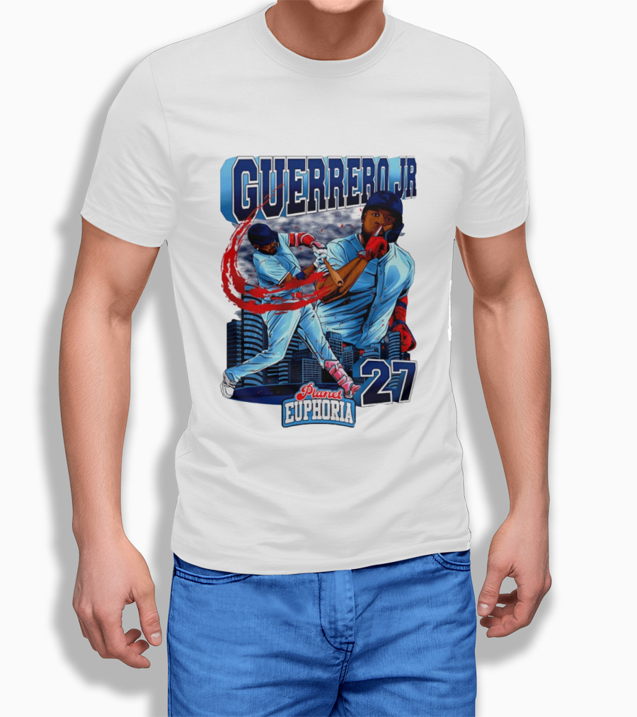 Guerrero Jr Planet Euphoria 27 Blue Jays Baseball Toronto T-Shirt