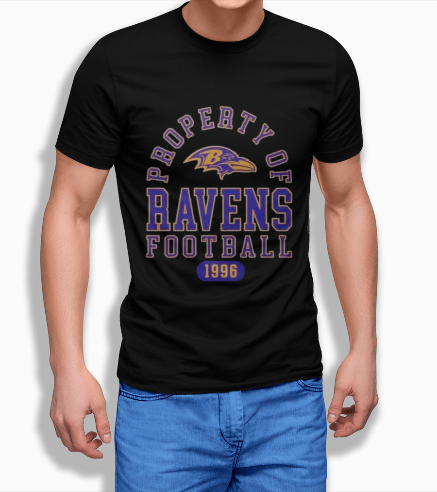 Baltimore Ravens Property Of Ravens Football 1996 T-Shirt