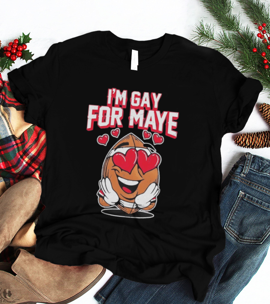 I'm Gay For Maye Cute Basketball Emoji Hearts T-Shirt