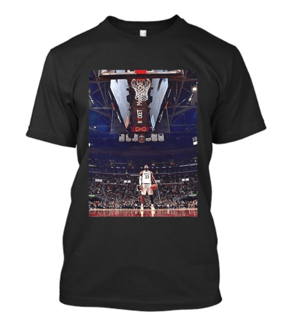 Lebron James Los Angeles Lakers NBA So Goated Basketball Court Scene T-Shirt