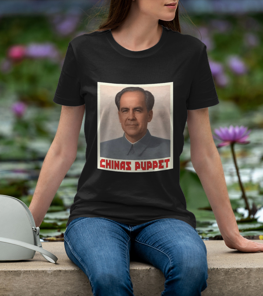 Mark Carney China's Puppet Mao Suit Caricature T-Shirt