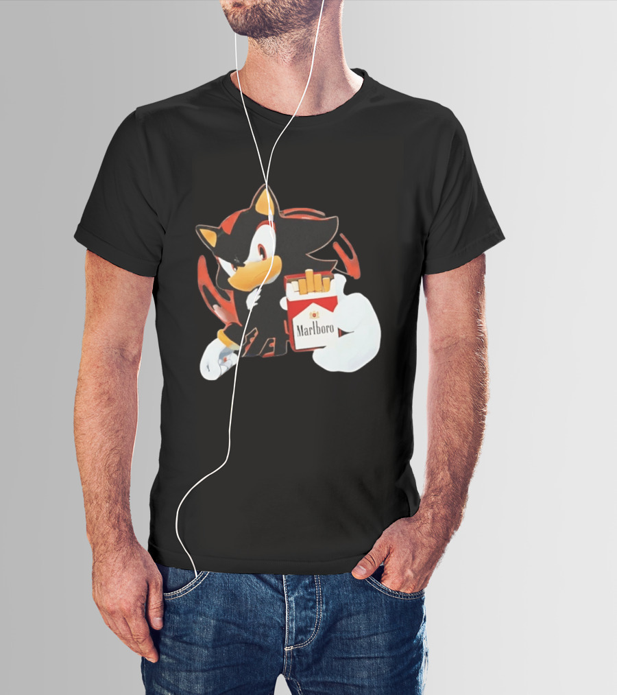 Shadow The Hedgehog Marlboro Red Pack T-Shirt