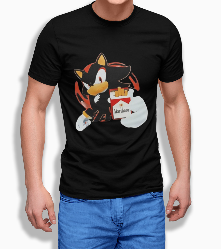Shadow The Hedgehog Marlboro Red Pack T-Shirt