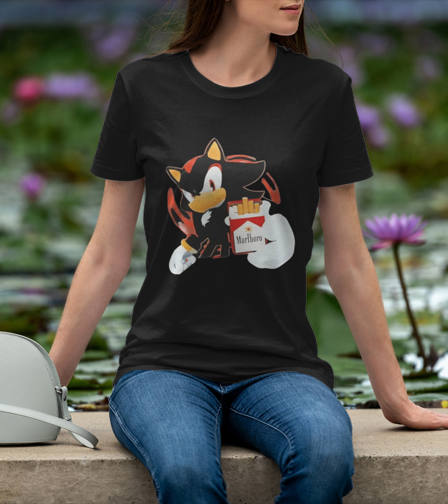 Shadow The Hedgehog Marlboro Red Pack T-Shirt