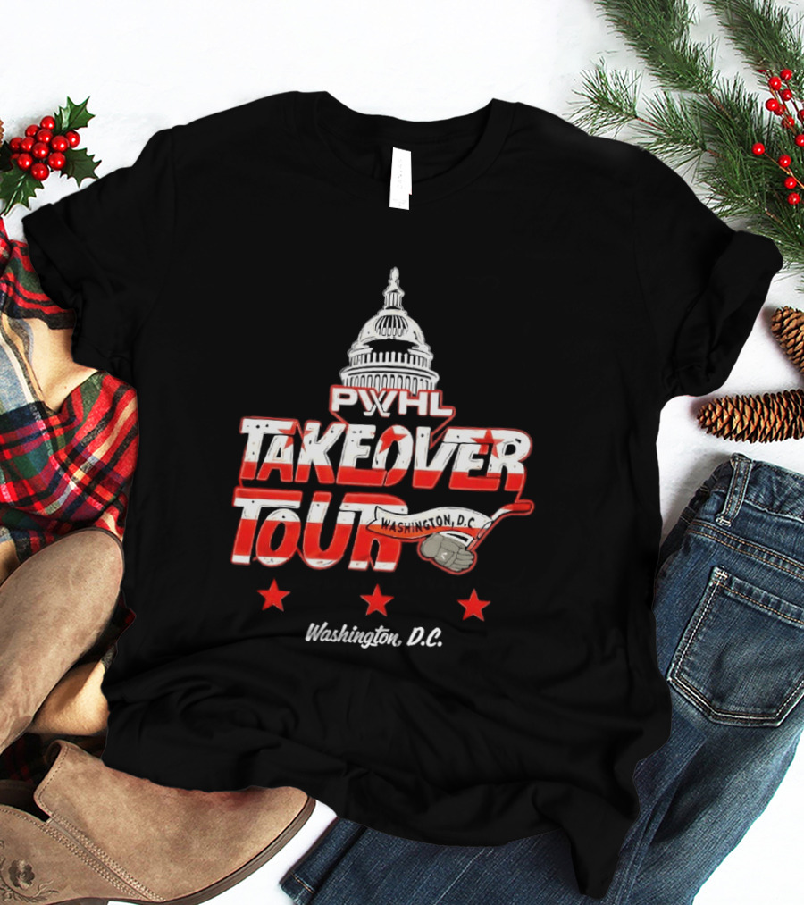 PWHL Takeover Tour Washington D.C. Capitol Stars T-Shirt
