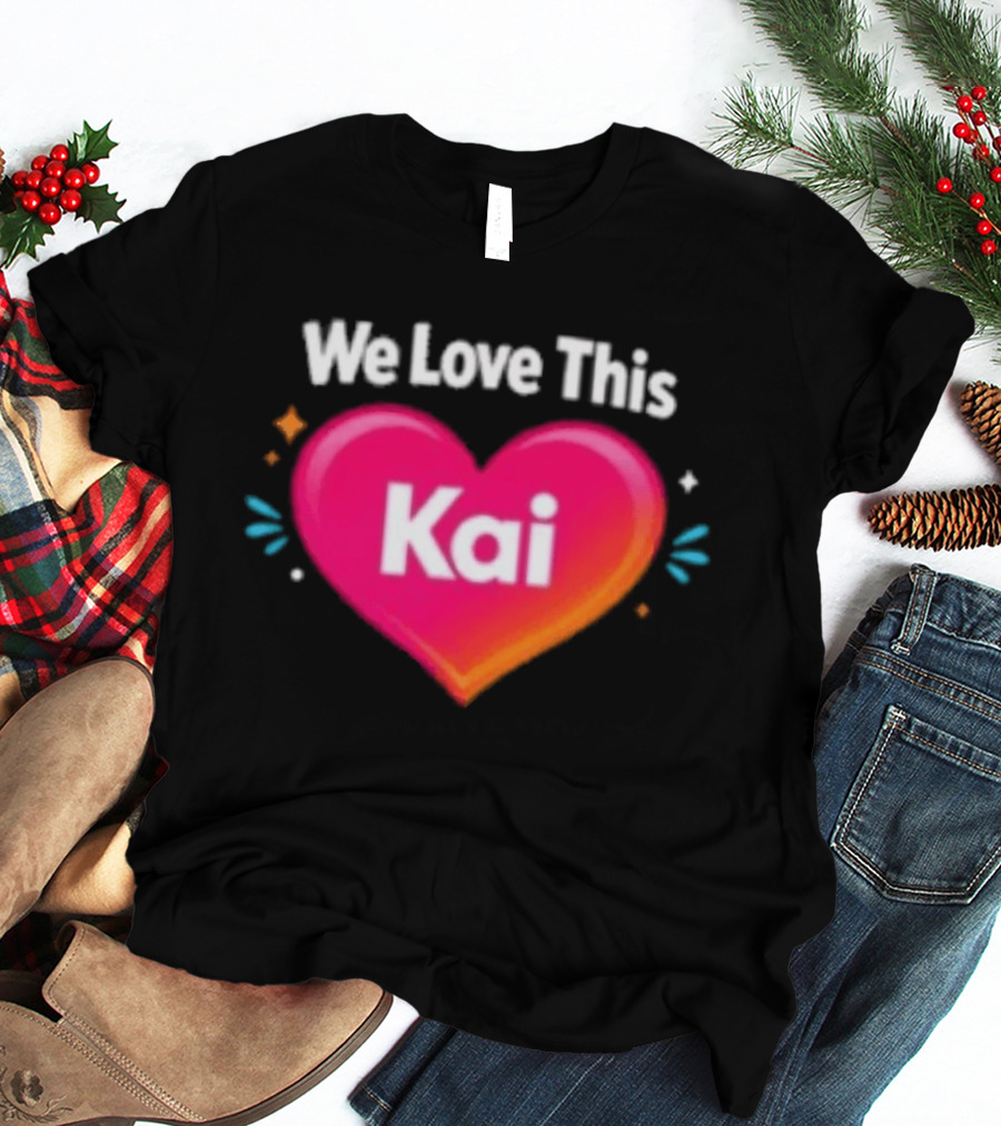 We Love This Kai Heart Design With Colorful Accents T-Shirt
