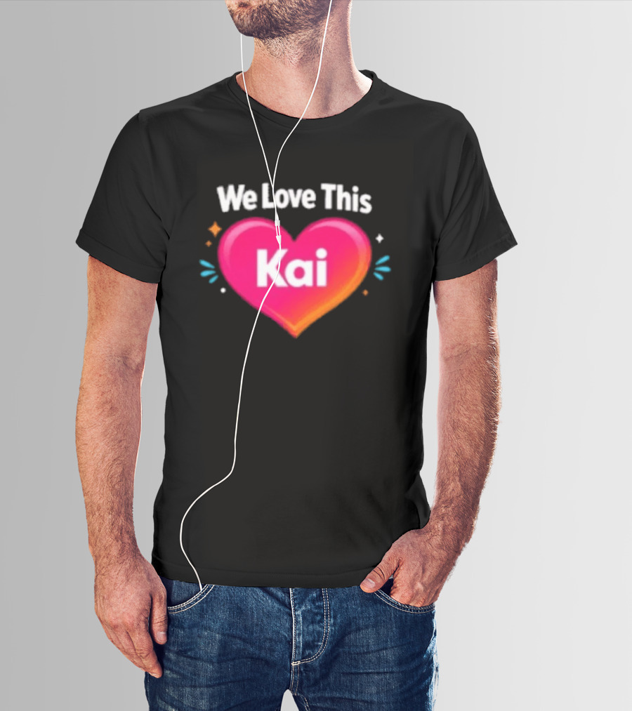 We Love This Kai Heart Design With Colorful Accents T-Shirt