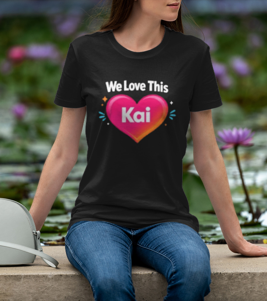 We Love This Kai Heart Design With Colorful Accents T-Shirt