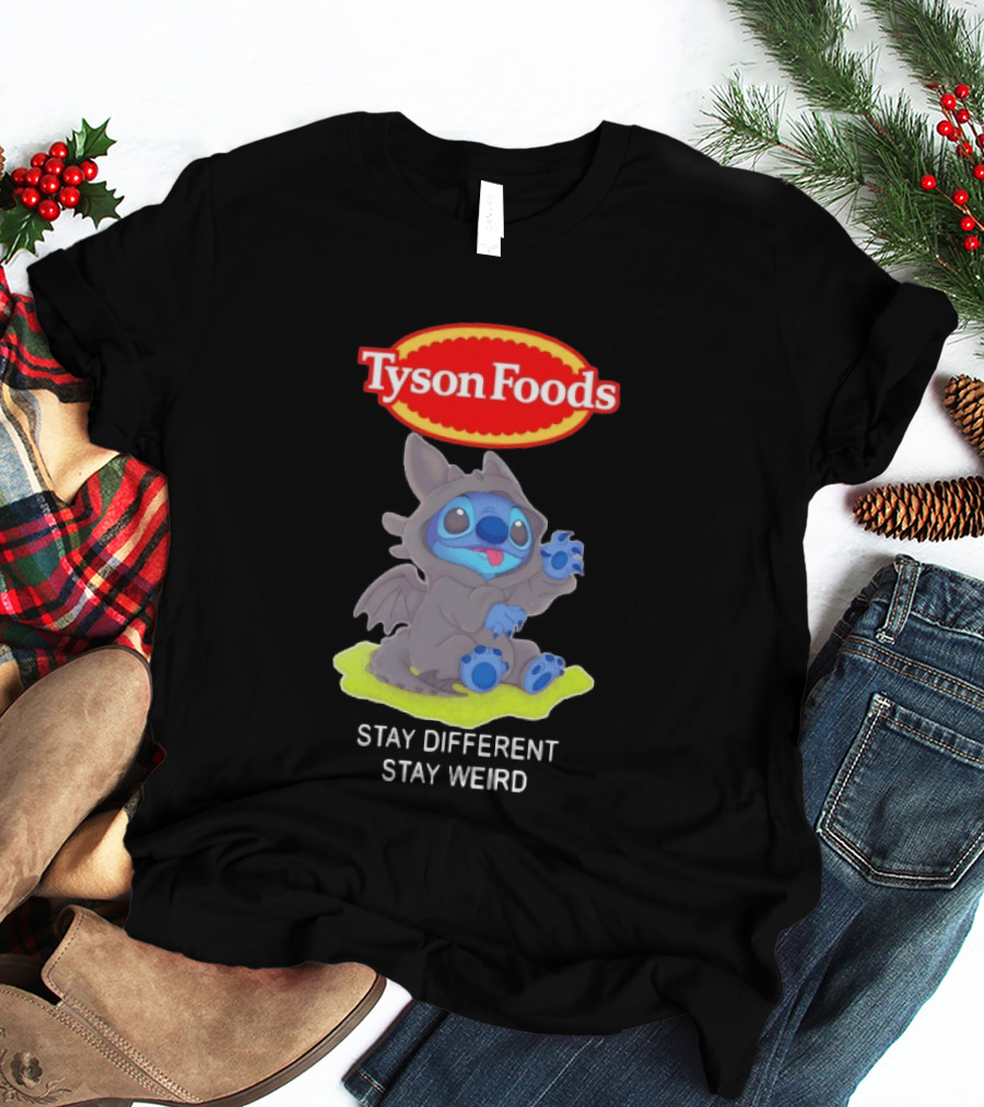 Tyson Foods Toothless Stitch Stay Different Stay Weird T-Shirt