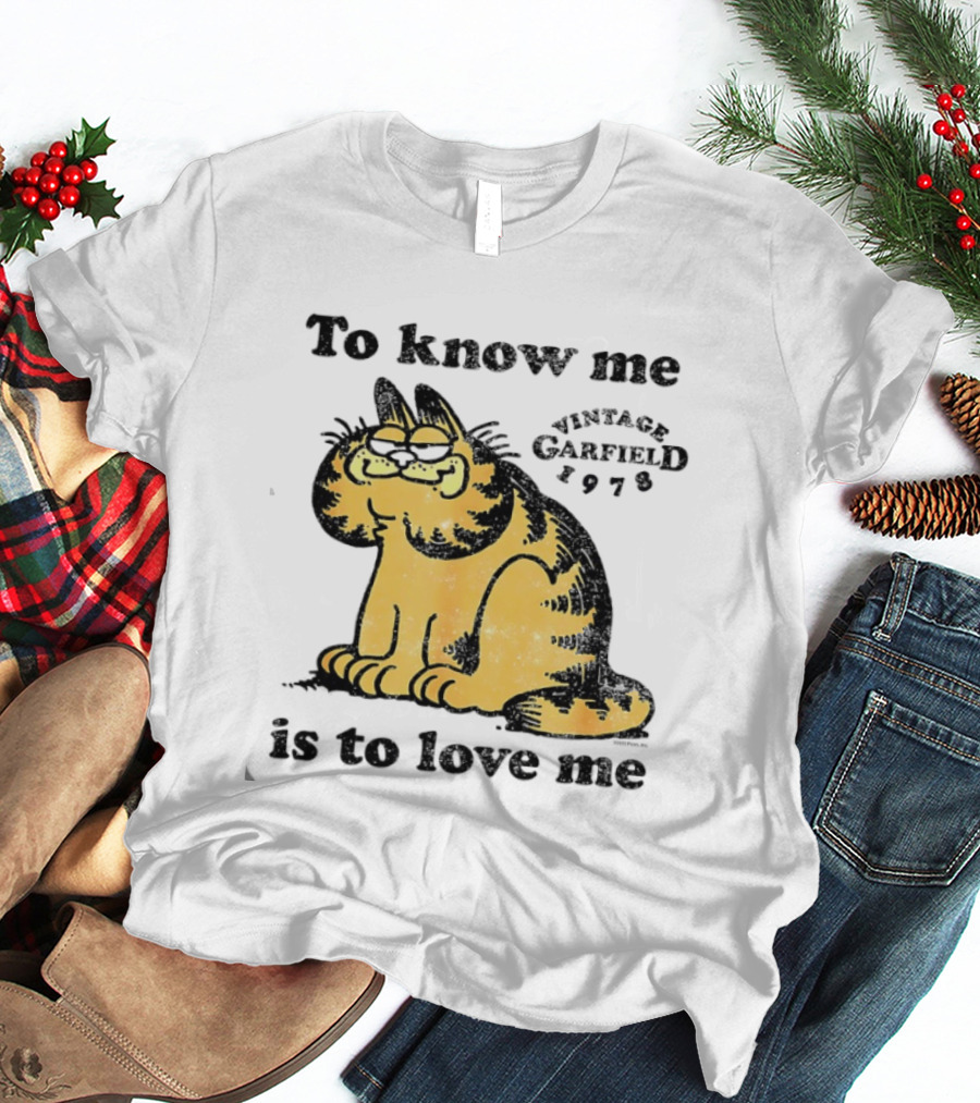 Vintage Garfield 1978 To Know Me Is To Love Me T-Shirt