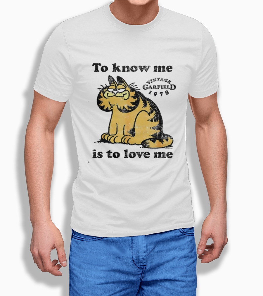 Vintage Garfield 1978 To Know Me Is To Love Me T-Shirt