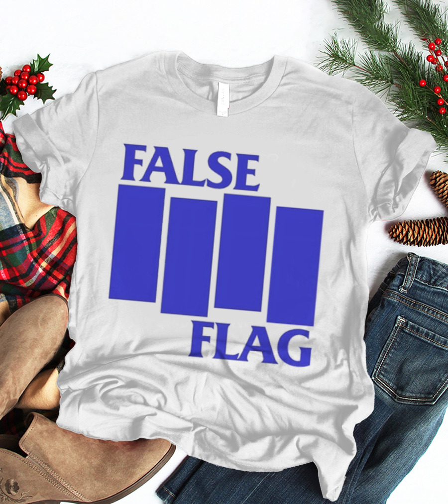 False Flag Bars Blue T-Shirt