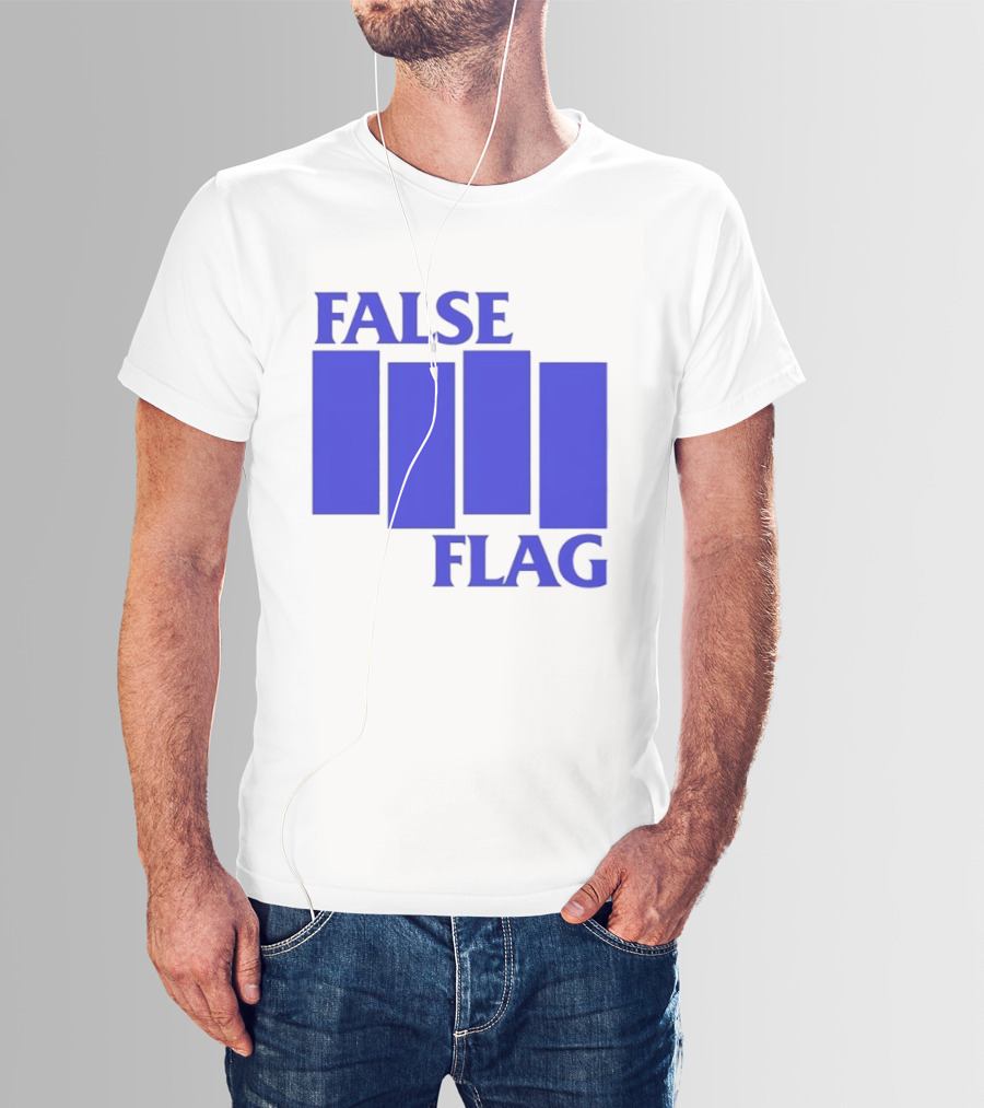 False Flag Bars Blue T-Shirt