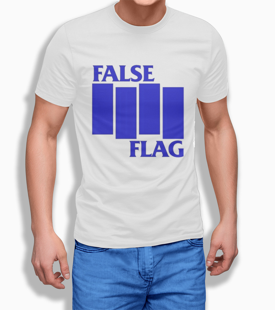 False Flag Bars Blue T-Shirt