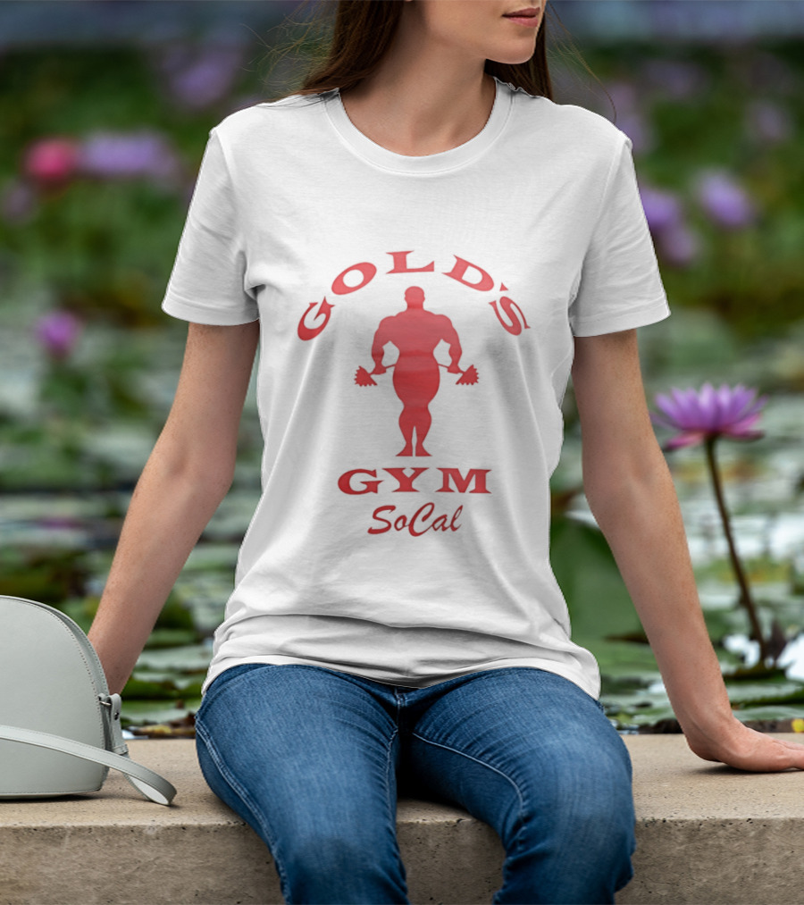 Gold's Gym Socal Bodybuilder Red T-Shirt