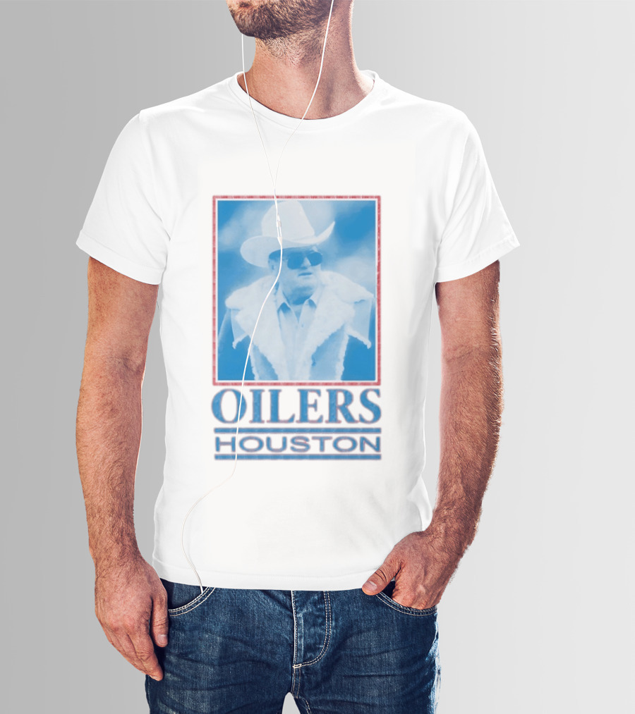 Houston Oilers Coach Bum Phillips T-Shirt