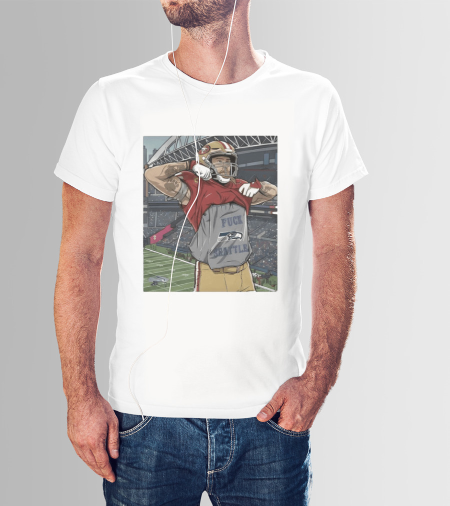 SF 49ers George Kittle Rivalry Message Seattle Game Day T-Shirt