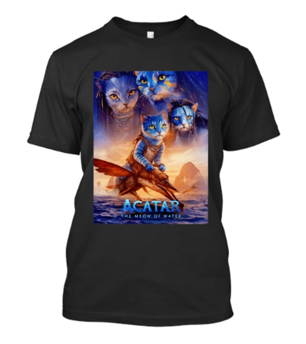 Acatar The Meow Of Water Cat Avatar Fantasy Cats Ocean Adventure T-Shirt