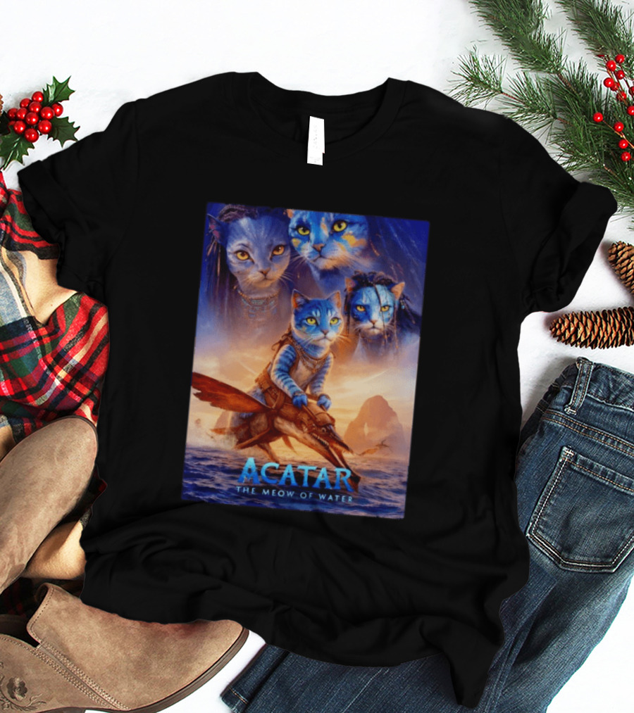 Acatar The Meow Of Water Cat Avatar Fantasy Cats Ocean Adventure T-Shirt