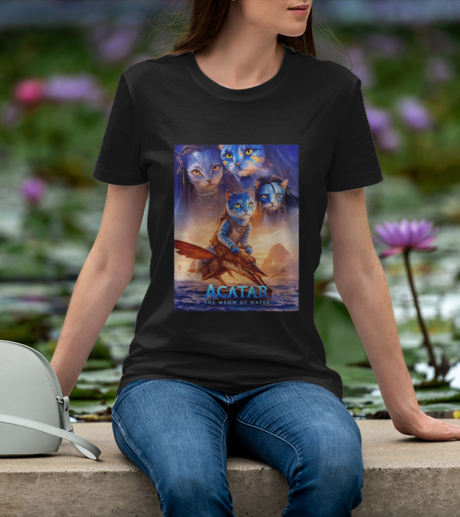 Acatar The Meow Of Water Cat Avatar Fantasy Cats Ocean Adventure T-Shirt