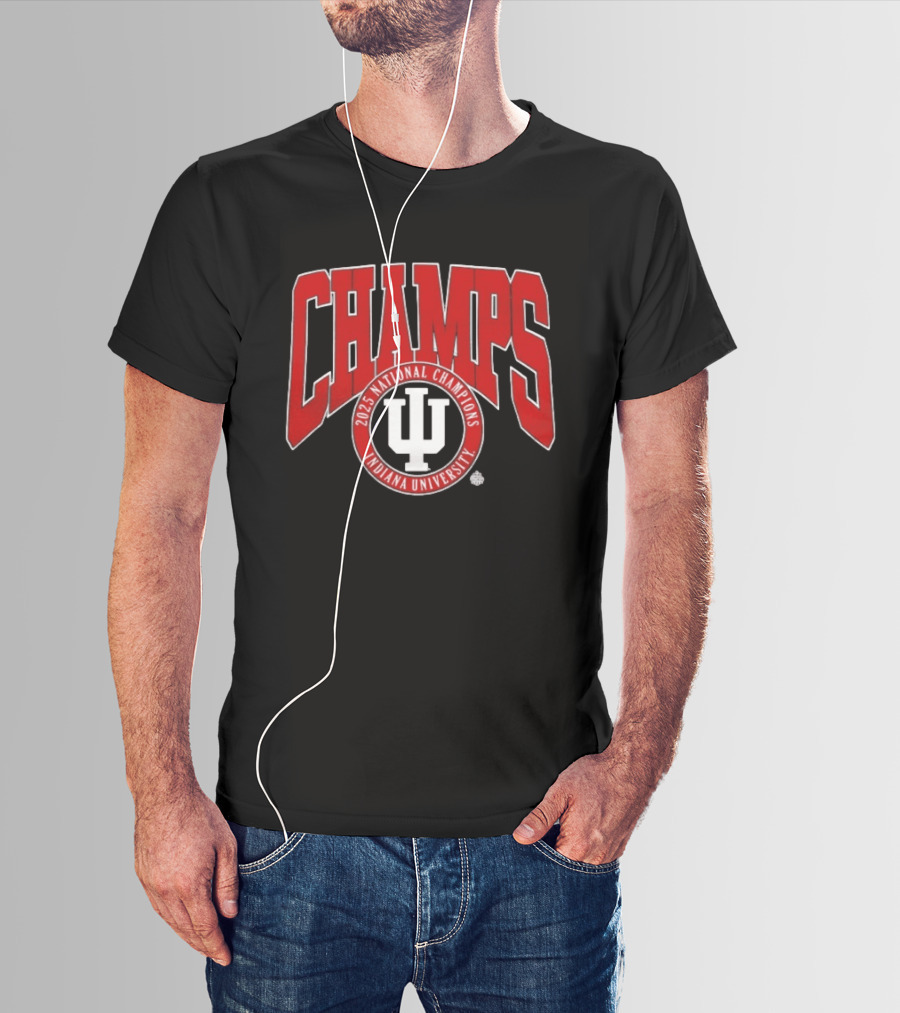 Indiana University 2025 National Champions Champs T-Shirt