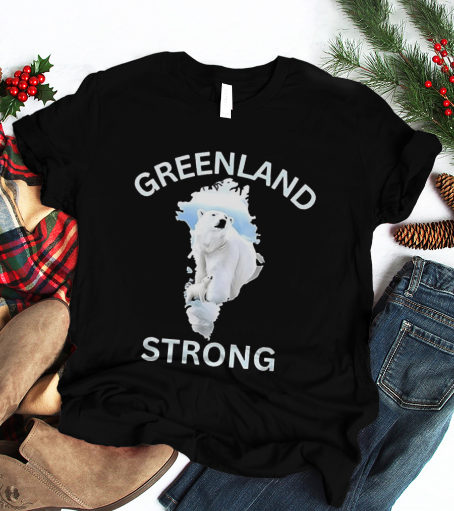Greenland Strong Polar Bear Map T-Shirt