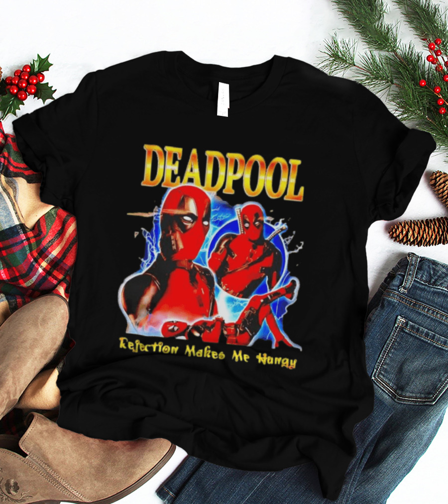 Deadpool Rejection Makes Me Hungry Bold Comic T-Shirt