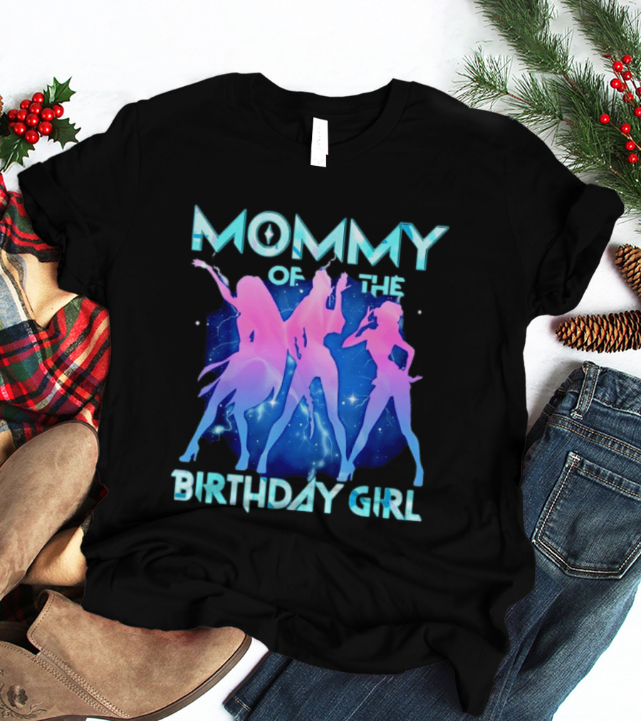 Mommy Of The Birthday Girl Kpop Family Matching Party T-Shirt
