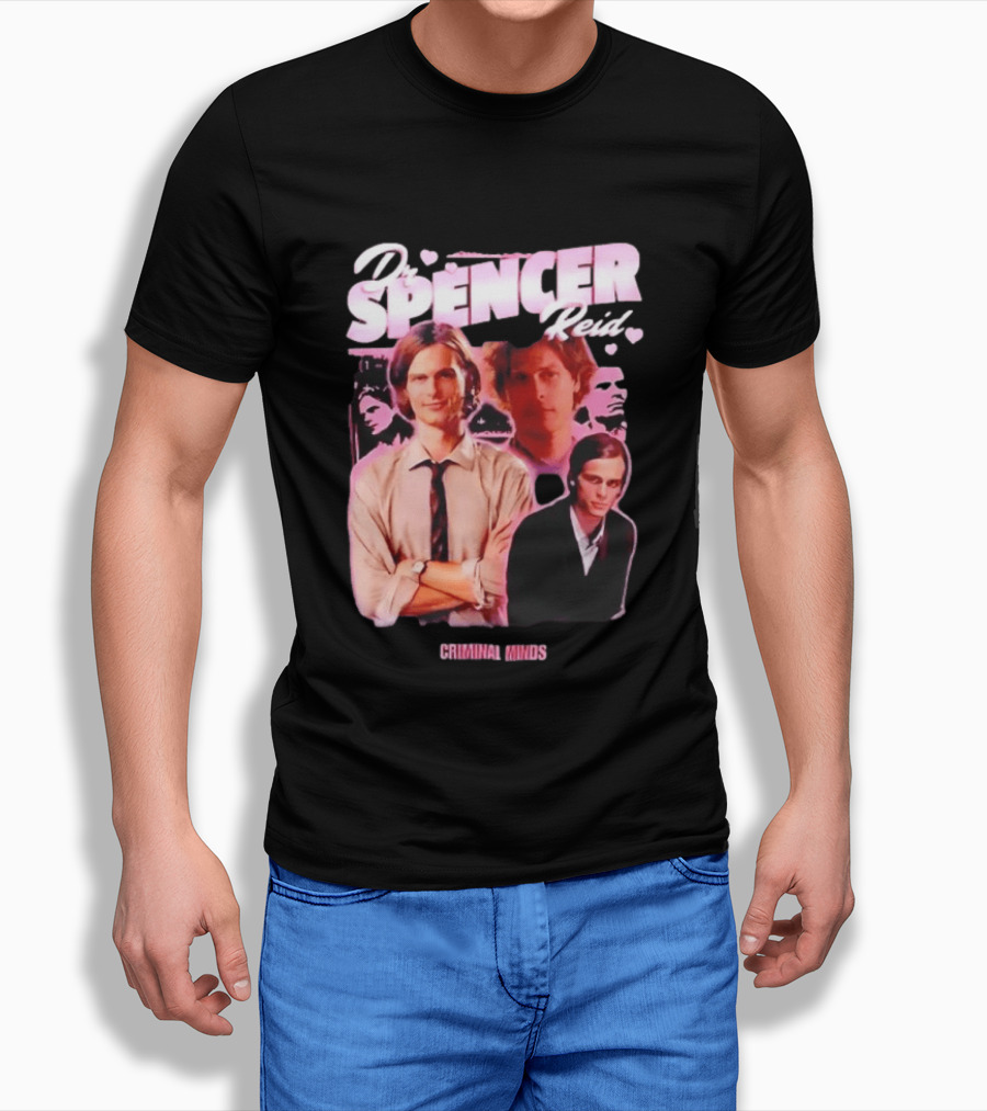 Dr Spencer Reid Criminal Minds Heart T-Shirt