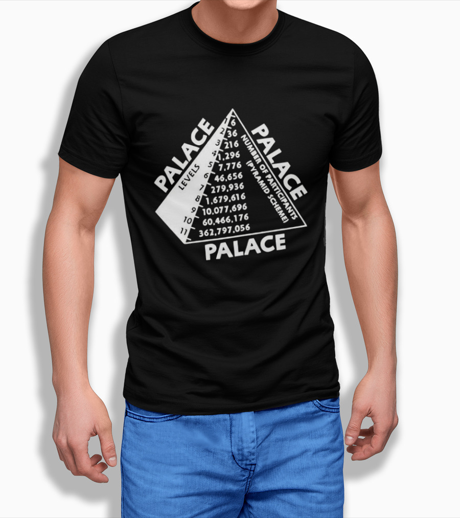 Palace Pyramid Scheme Participants Numbers Pyramid T-Shirt