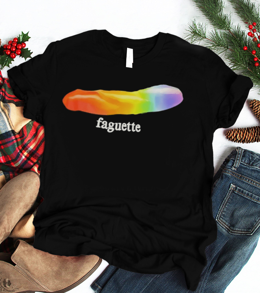 Faguette Rainbow LGBTQ Pride T-Shirt