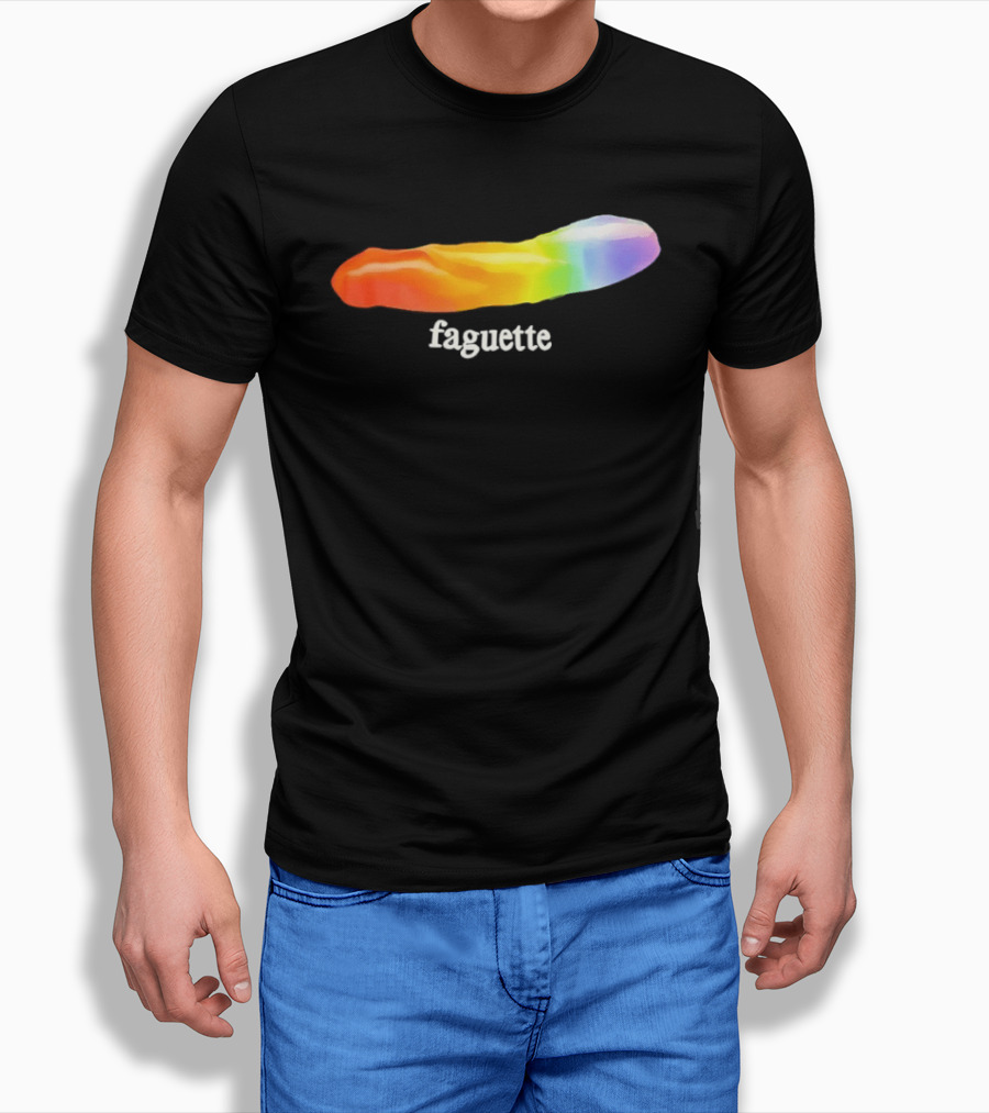 Faguette Rainbow LGBTQ Pride T-Shirt