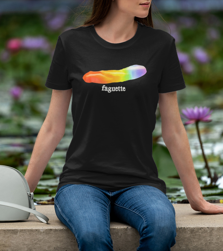 Faguette Rainbow LGBTQ Pride T-Shirt