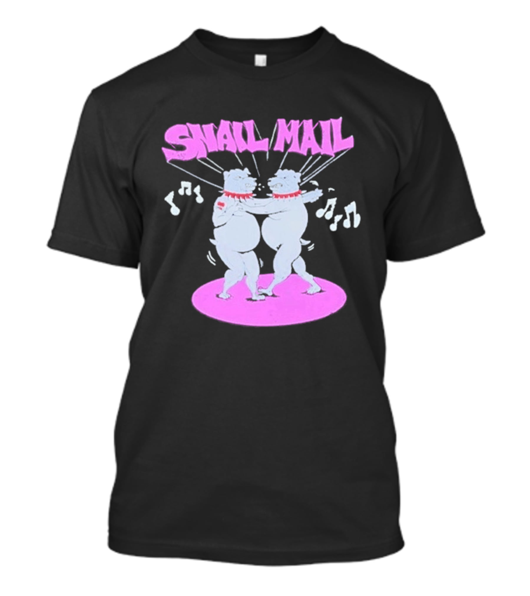 Snail Mail Bulldogs Dance Music Notes Duo T-Shirt