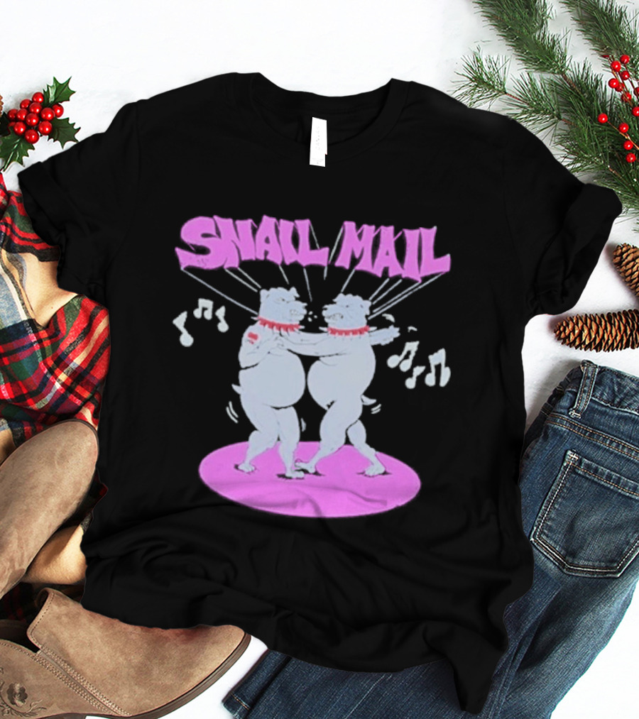 Snail Mail Bulldogs Dance Music Notes Duo T-Shirt