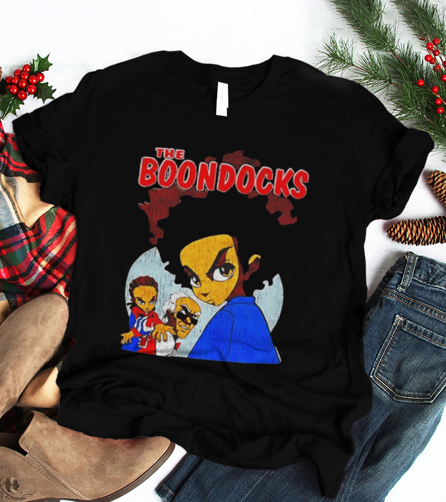 The Boondocks Animated Series Characters Huey Riley Grandad T-Shirt