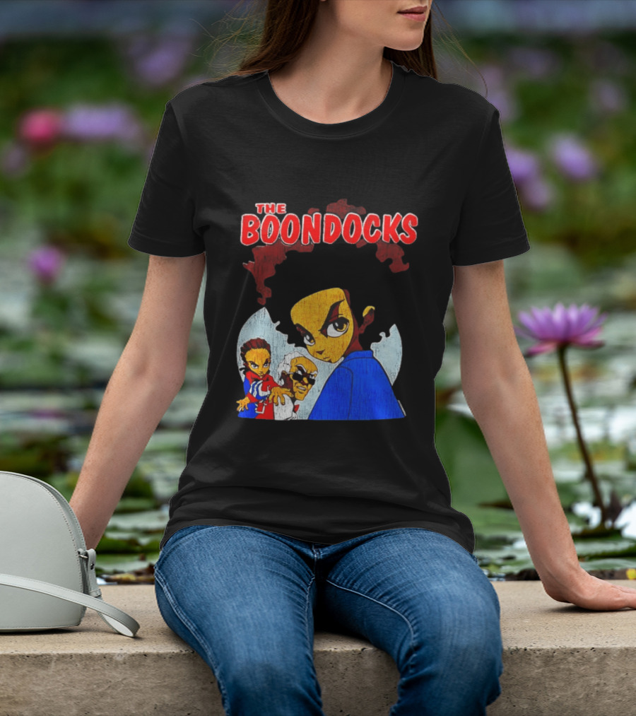 The Boondocks Animated Series Characters Huey Riley Grandad T-Shirt