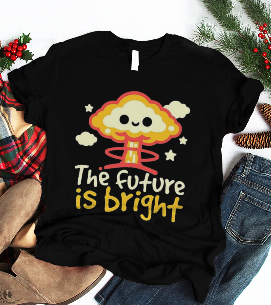 The Future Is Bright Cloud And Stars T-Shirt