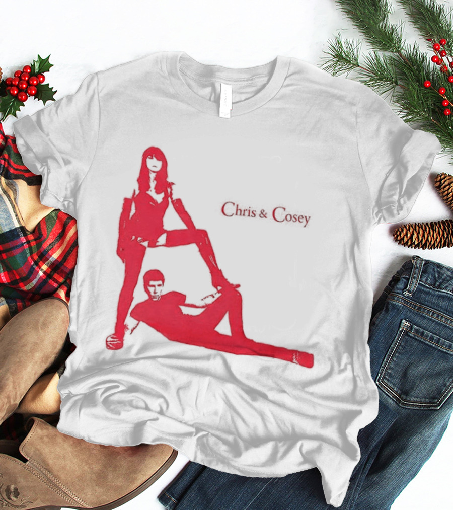 Chris And Cosey Red Silhouette Duo T-Shirt