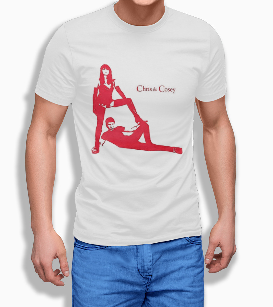 Chris And Cosey Red Silhouette Duo T-Shirt