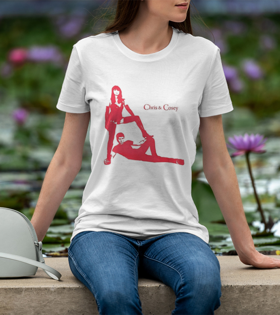 Chris And Cosey Red Silhouette Duo T-Shirt