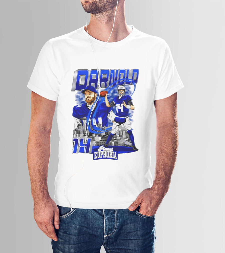 Darnold 14 Seattle Skyline Brand Euphoria T-Shirt