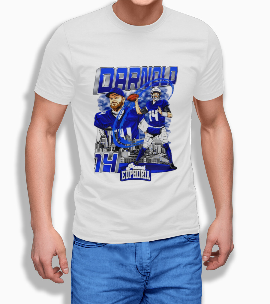 Darnold 14 Seattle Skyline Brand Euphoria T-Shirt