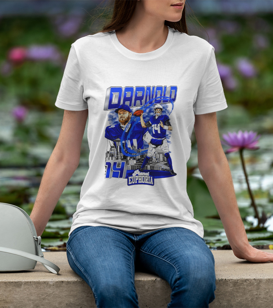 Darnold 14 Seattle Skyline Brand Euphoria T-Shirt