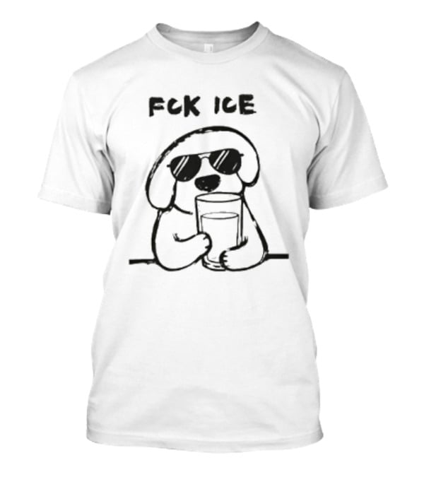 Trending Anti Ice Dog FCK ICE Cool Sunglasses T-Shirt