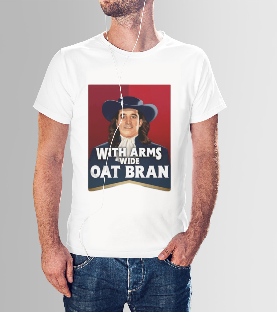 With Arms Wide Oat Bran Quaker T-Shirt