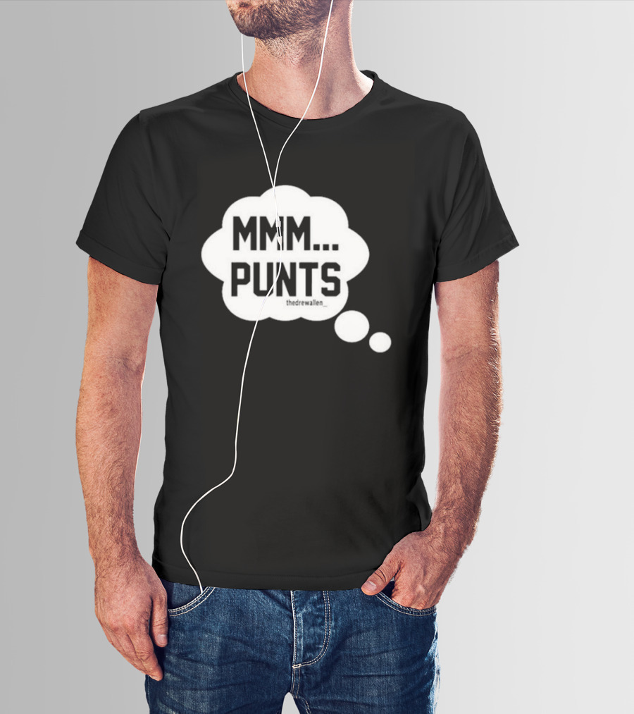 MMM Punts Drew Allen Football Humor T-Shirt